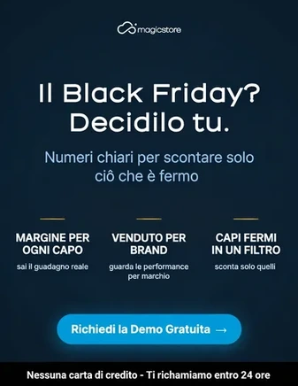 Il Black Friday? Decidilo tu. Numeri chiari per scontare solo ciò che è fermo.