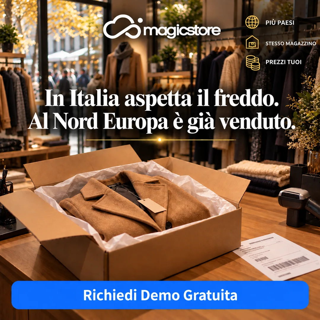 In Italia aspetta il freddo. Al Nord Europa è già venduto. magicstore: più paesi, stesso magazzino, prezzi tuoi.