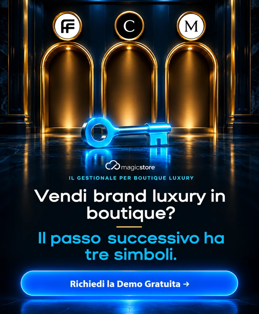 Vendi brand luxury in boutique? Il passo successivo ha tre simboli. magicstore, il gestionale per boutique luxury.