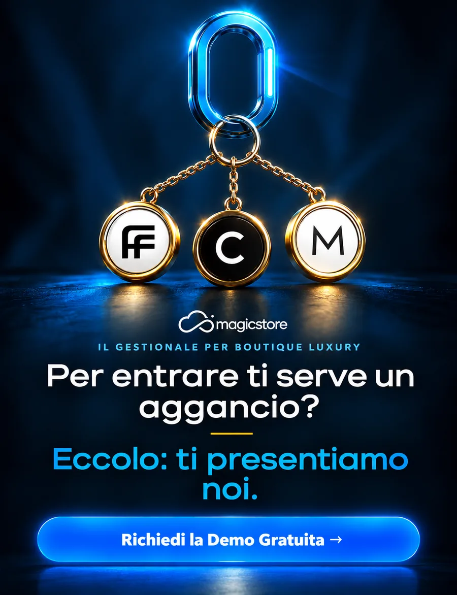 Per entrare ti serve un aggancio? Eccolo: ti presentiamo noi. magicstore, il gestionale per boutique luxury.